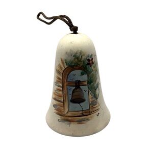 Vintage San Juan Capistrano Sandstone Hand painted Chime. 1986 Pre Owned.